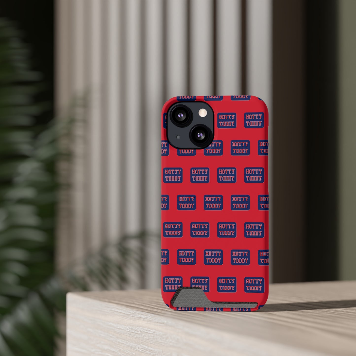 iPhone and Samsung Hotty Toddy (RED) Phone Case With Card Holder