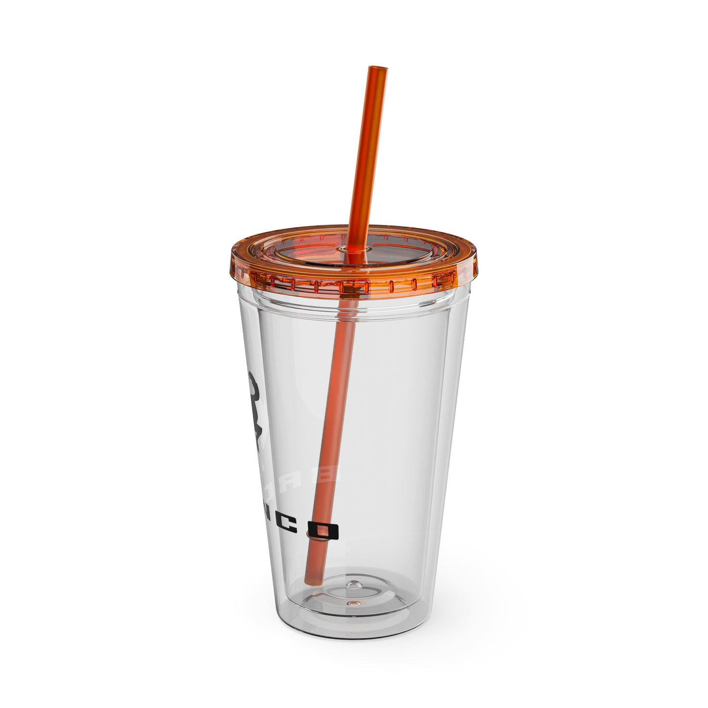 Bronco Sunsplash Tumbler and You Choose from 11 colors of Lid and with Straw, 16oz