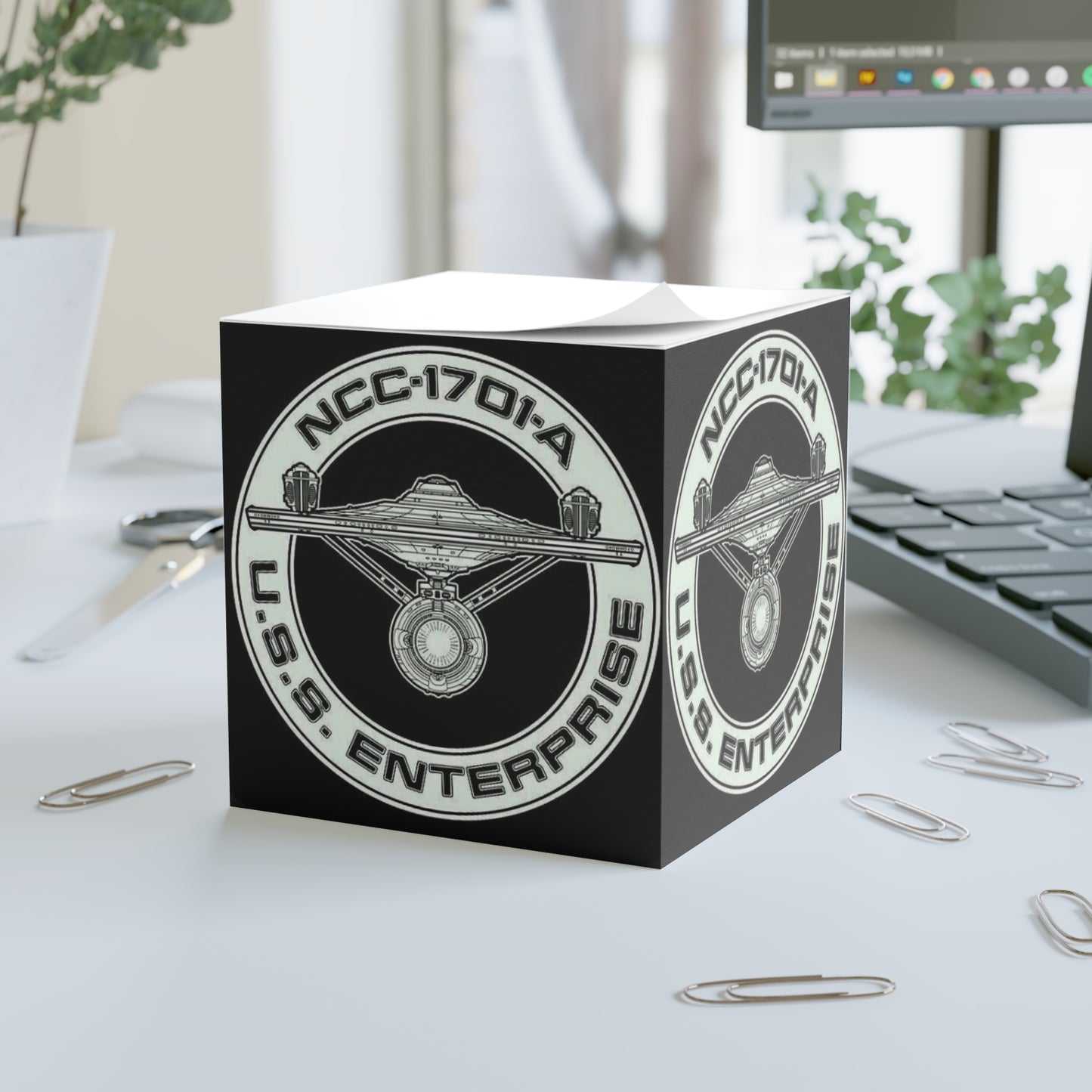 USS Enterprise Note Cube