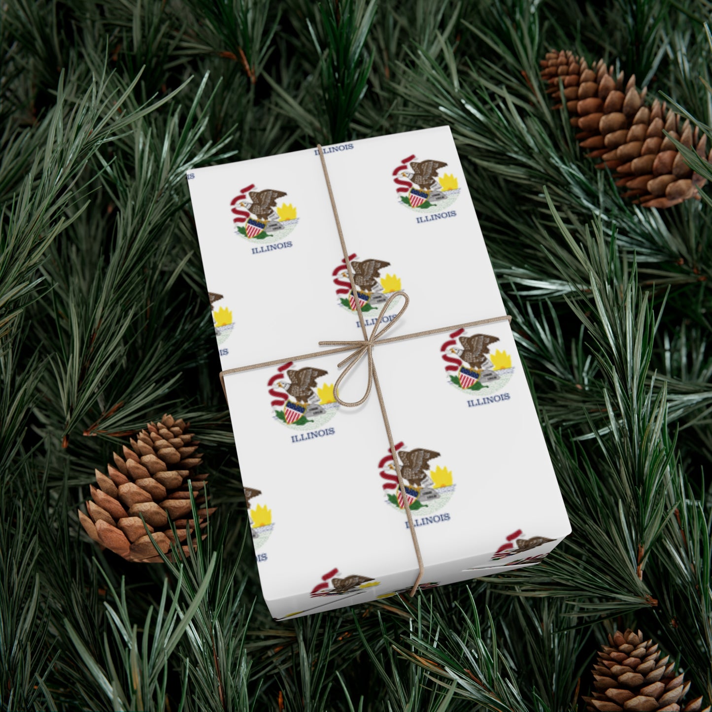 Illinois Flag Gift Wrap Papers