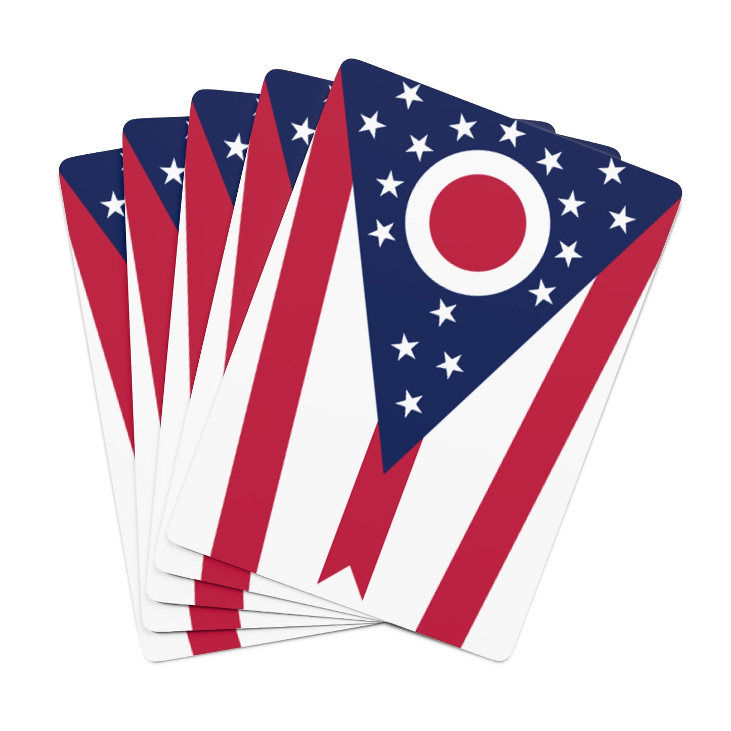 Ohio State Flag Poker Cards
