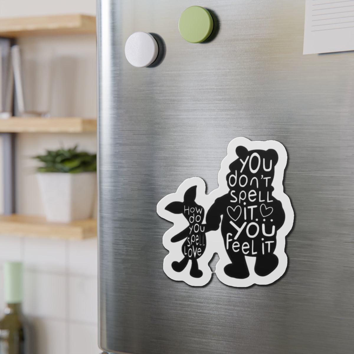 Pooh & Piglet Die-Cut Magnets
