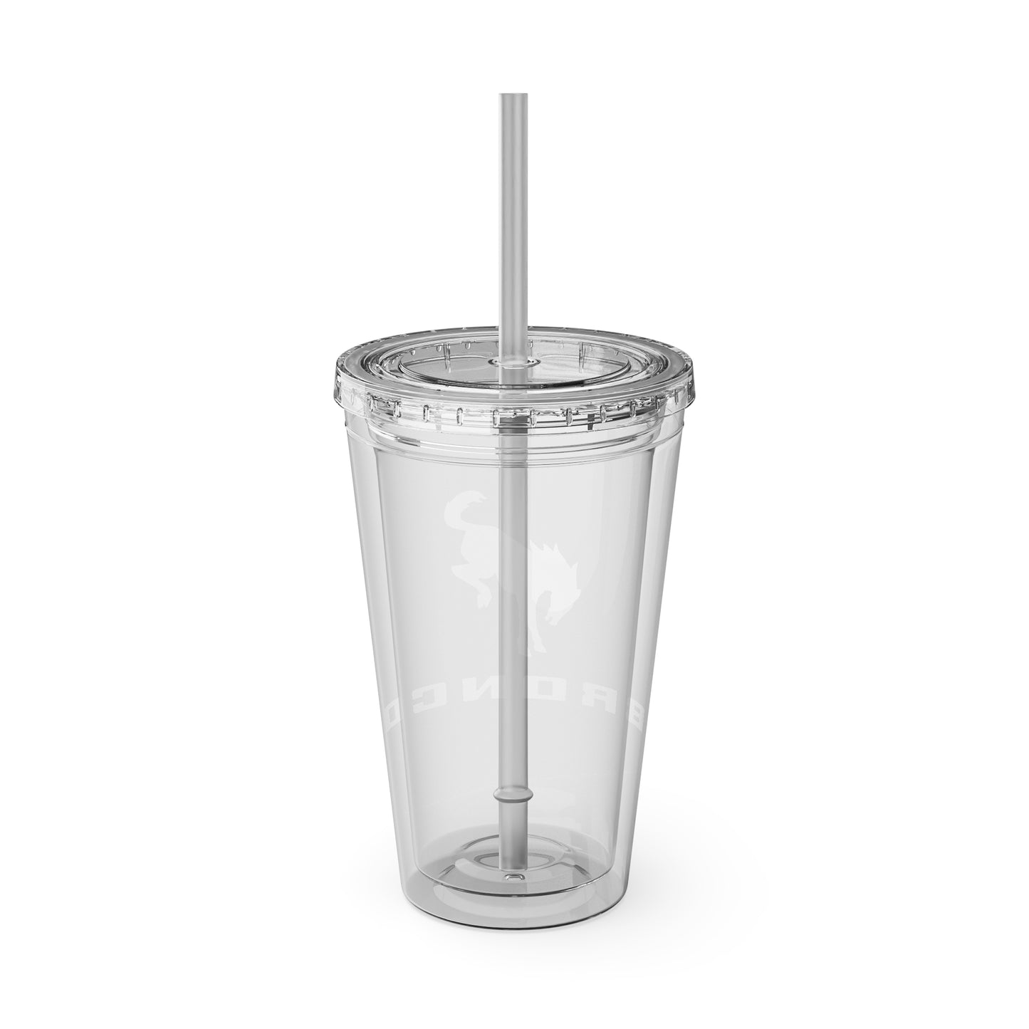 Bronco Sunsplash Tumbler and You Choose from 11 colors of Lid and with Straw, 16oz
