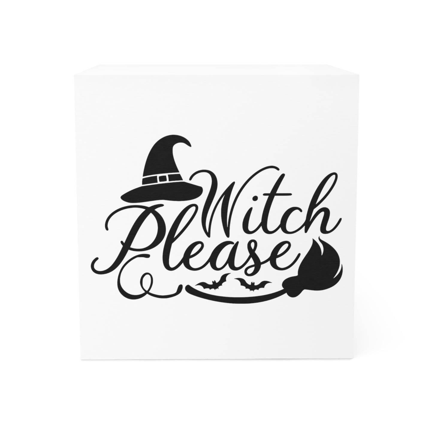 Witch Please Note Cube