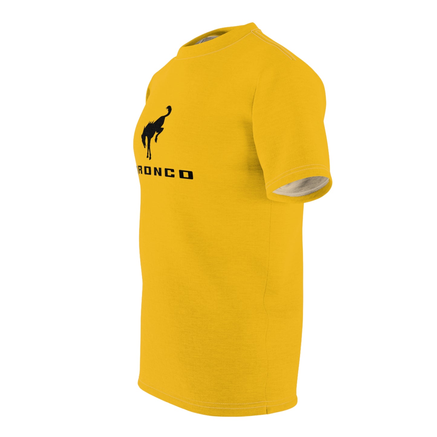 Bronco (YELLOW) Unisex Cut & Sew Tee (AOP)