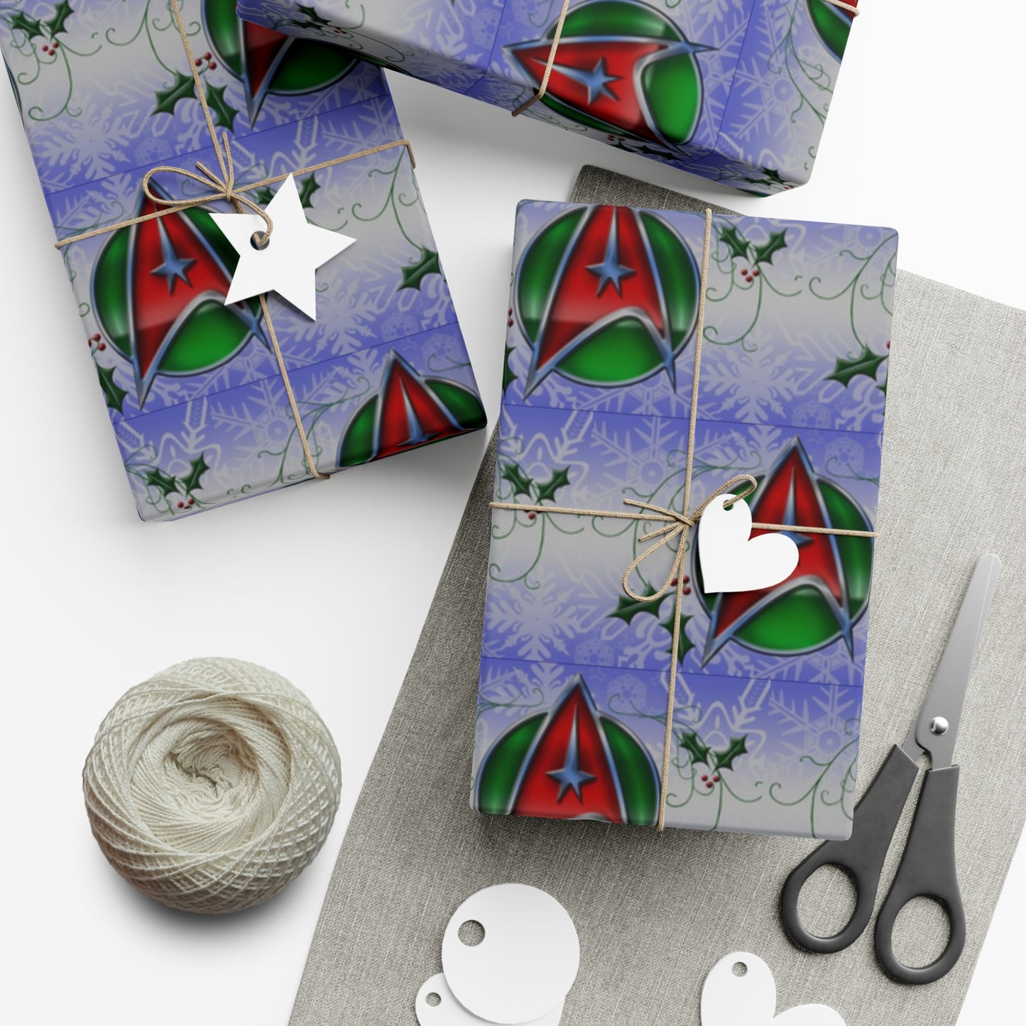 Star Trek Christmas Colors Gift Wrap Papers