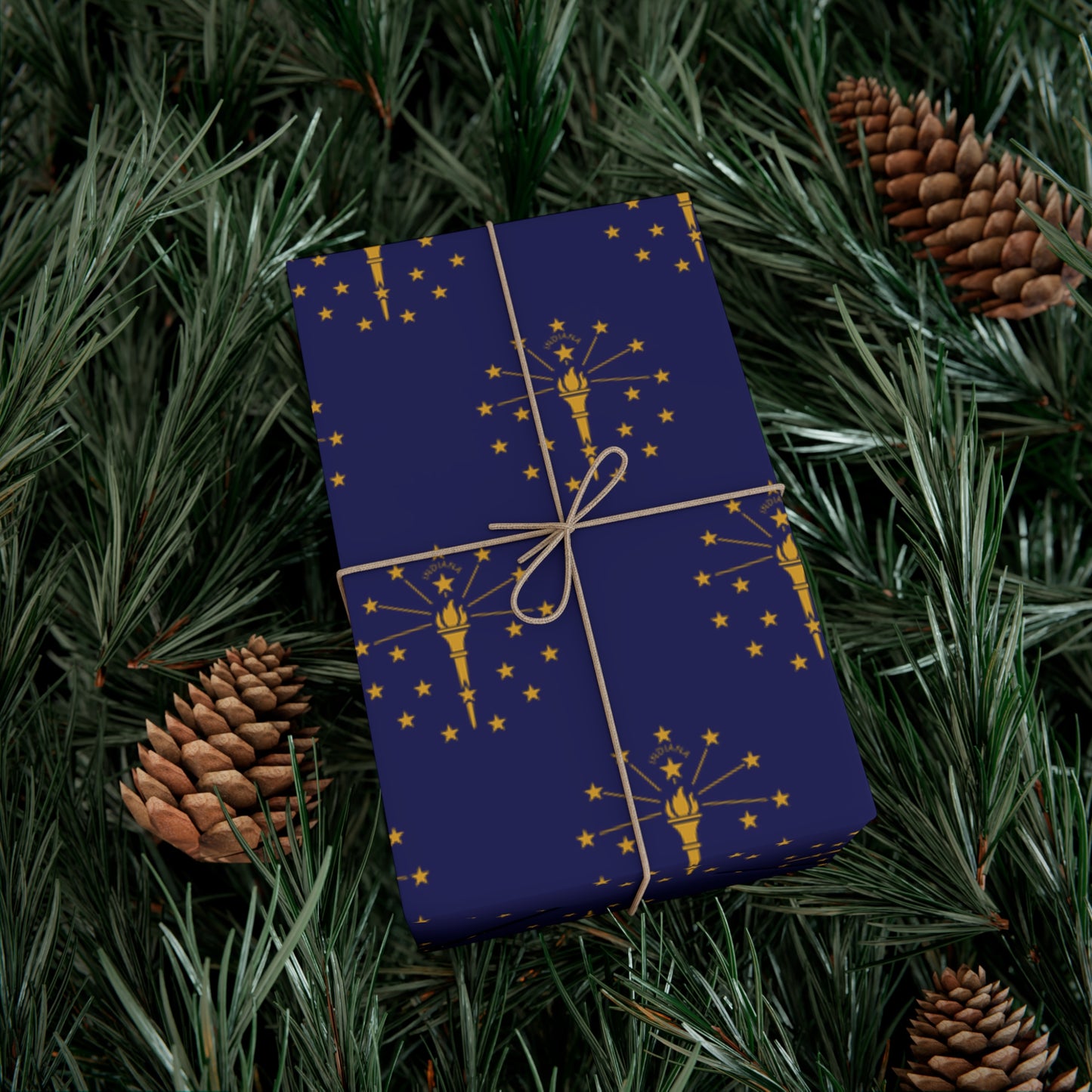Indiana Flag Gift Wrap Papers