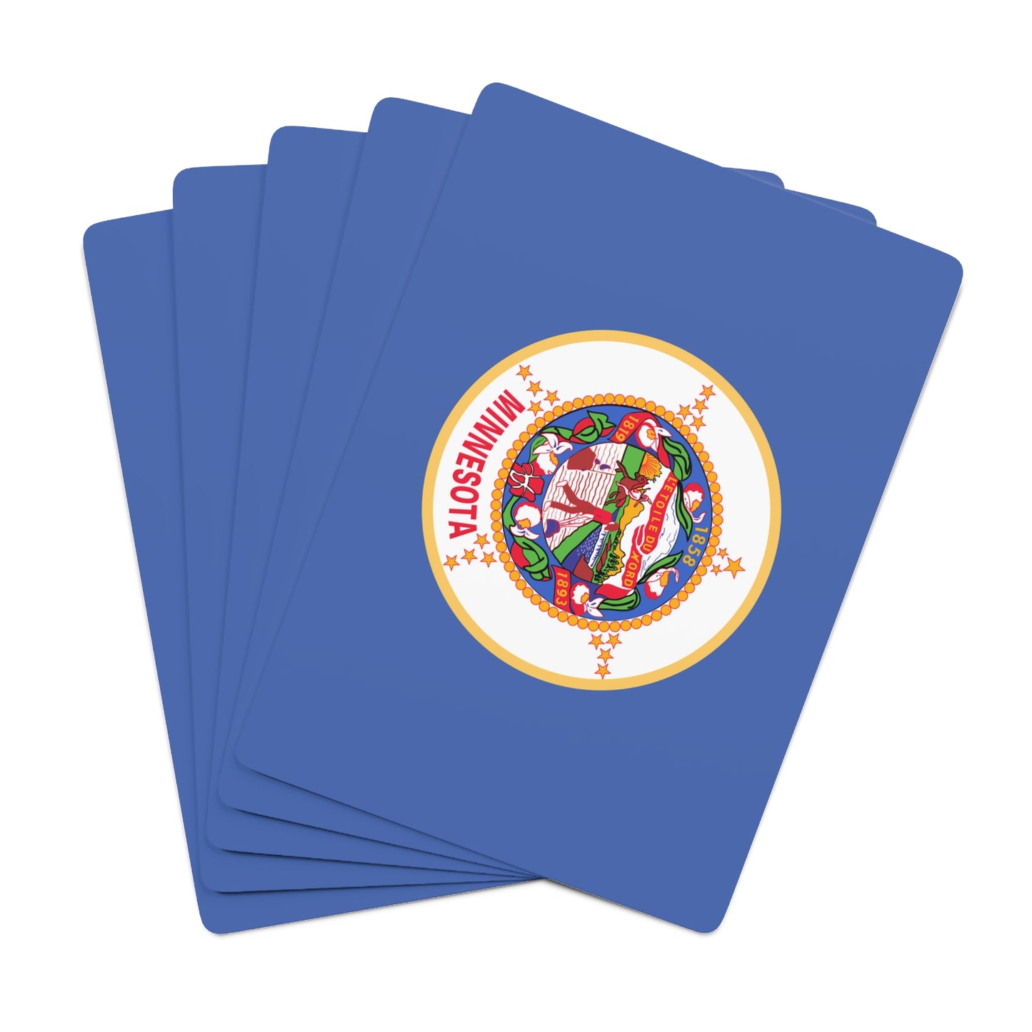 Minnesota State Flag Poker Cards