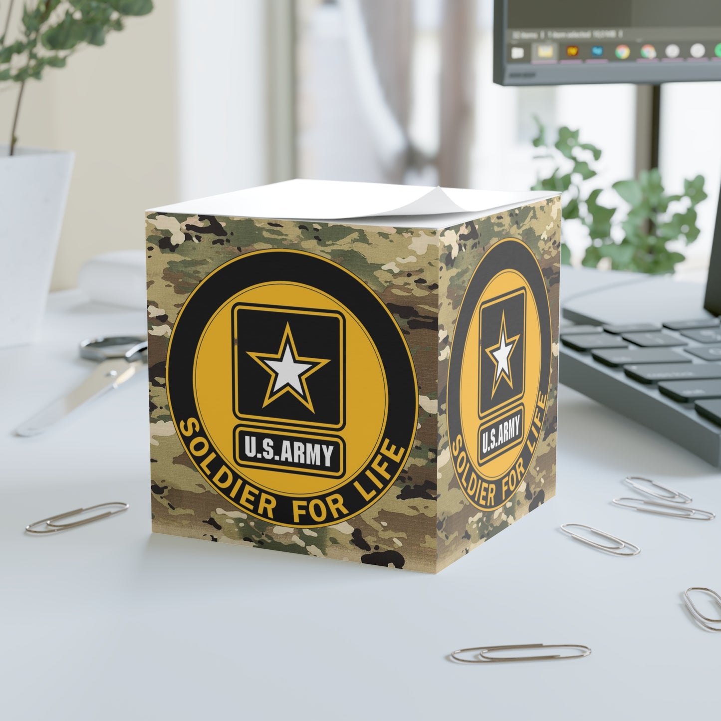 US Army Soldier For Life Note Cube