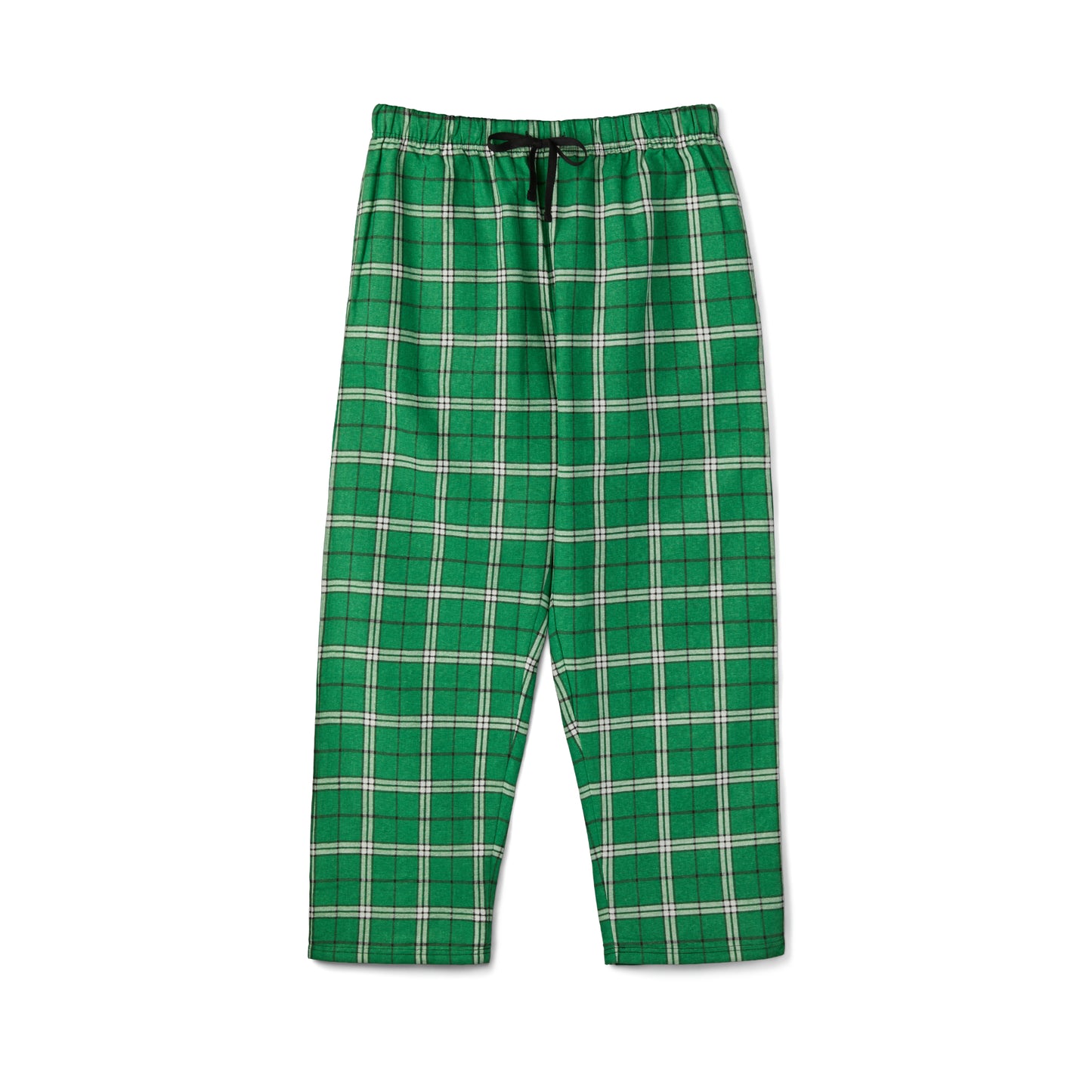 All booked for Christmas Women's Short Sleeve Pajama Set (Green Flanel)