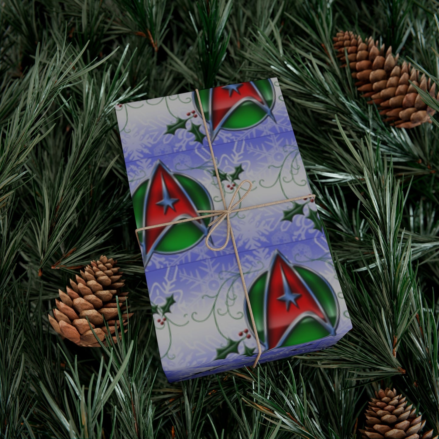 Star Trek Christmas Colors Gift Wrap Papers