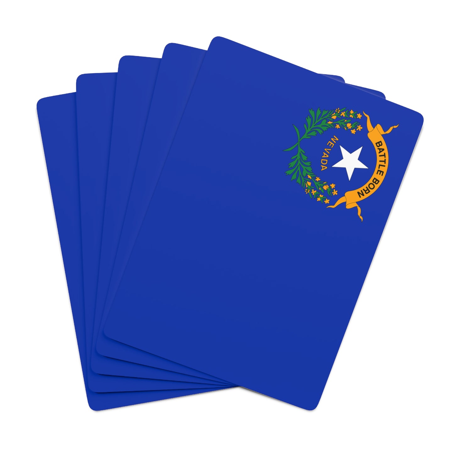 Nevada State Flag Poker Cards