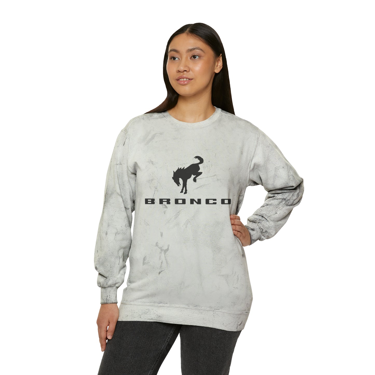 Bronco Unisex Color Blast Crewneck Sweatshirt