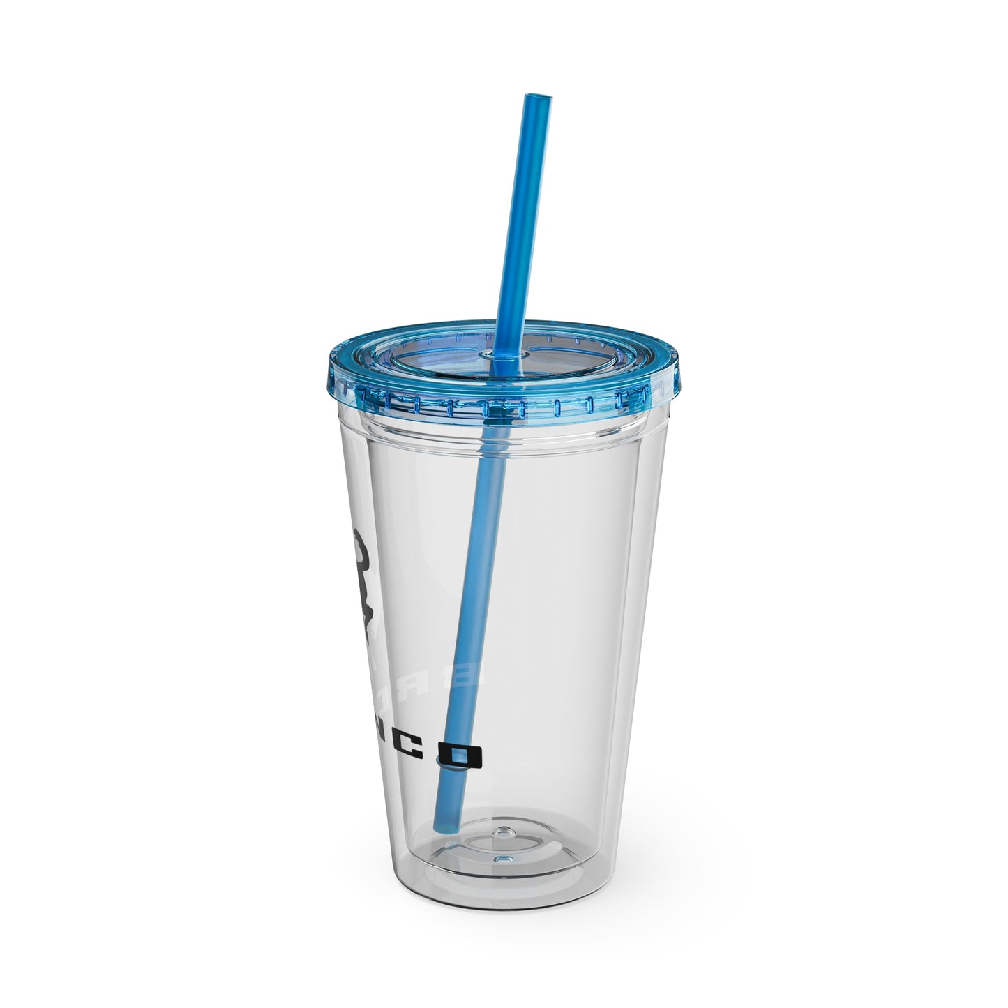 Bronco Sunsplash Tumbler and You Choose from 11 colors of Lid and with Straw, 16oz