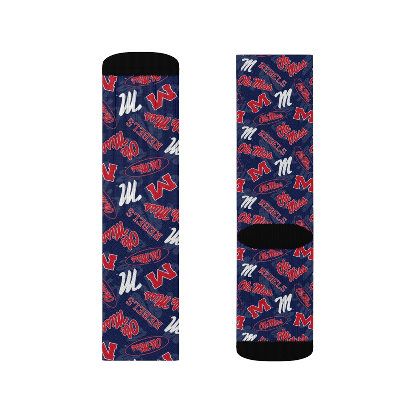 Ole Miss Sublimation Socks