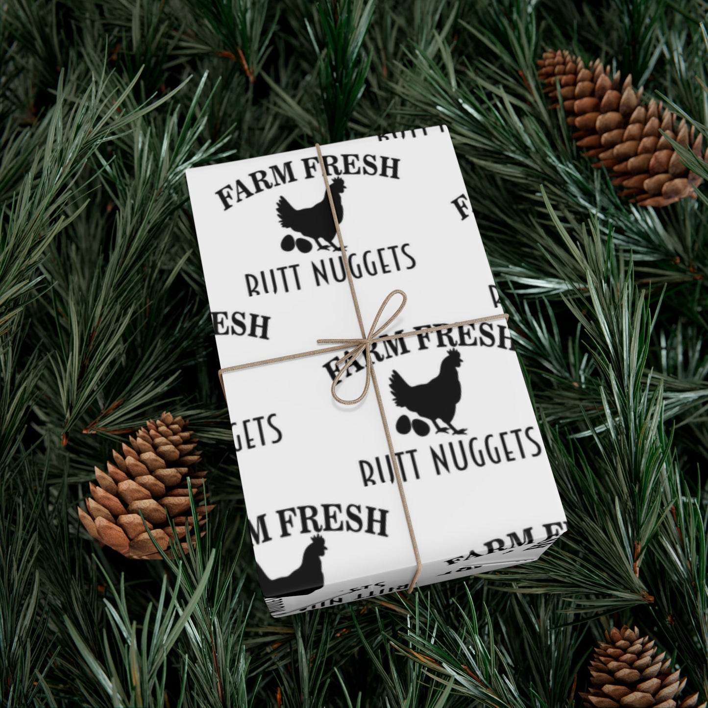 Farm Fresh Butt Nuggets Gift Wrap Papers