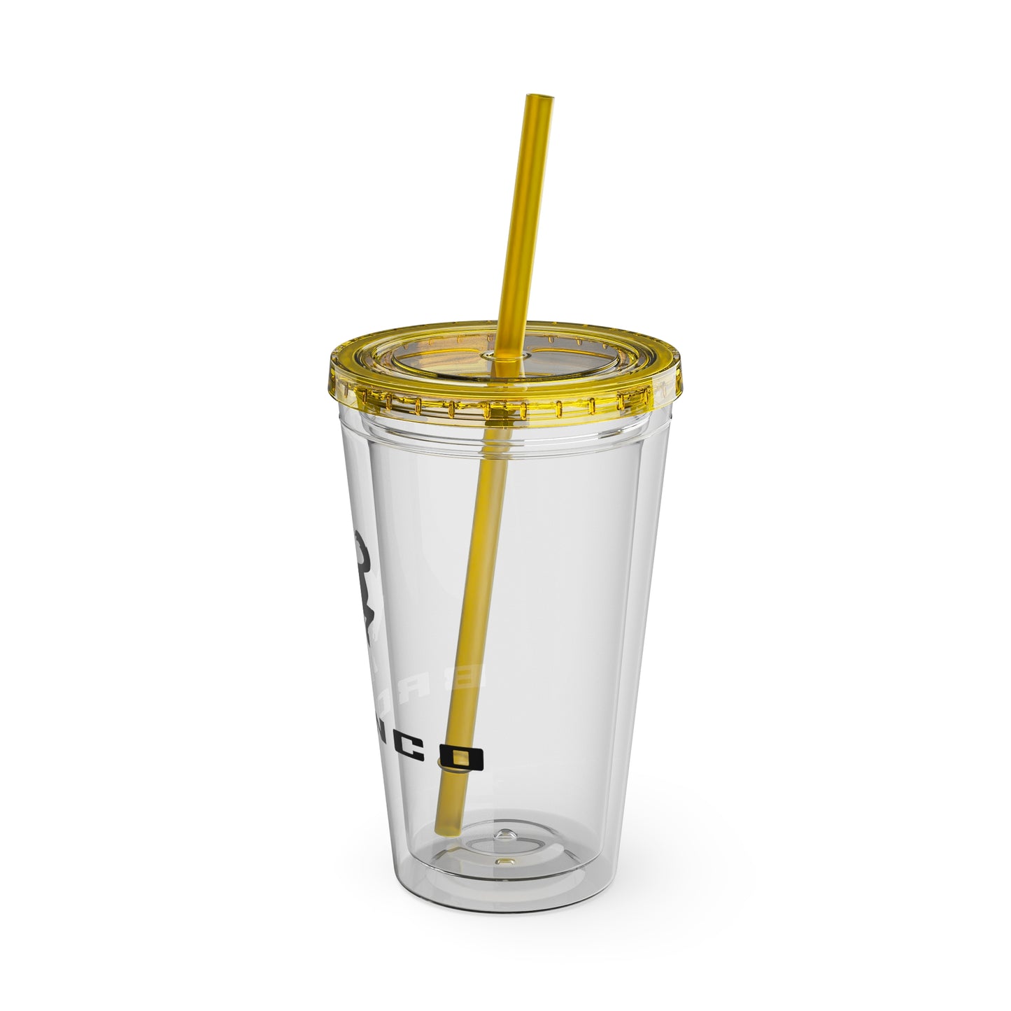 Bronco Sunsplash Tumbler and You Choose from 11 colors of Lid and with Straw, 16oz