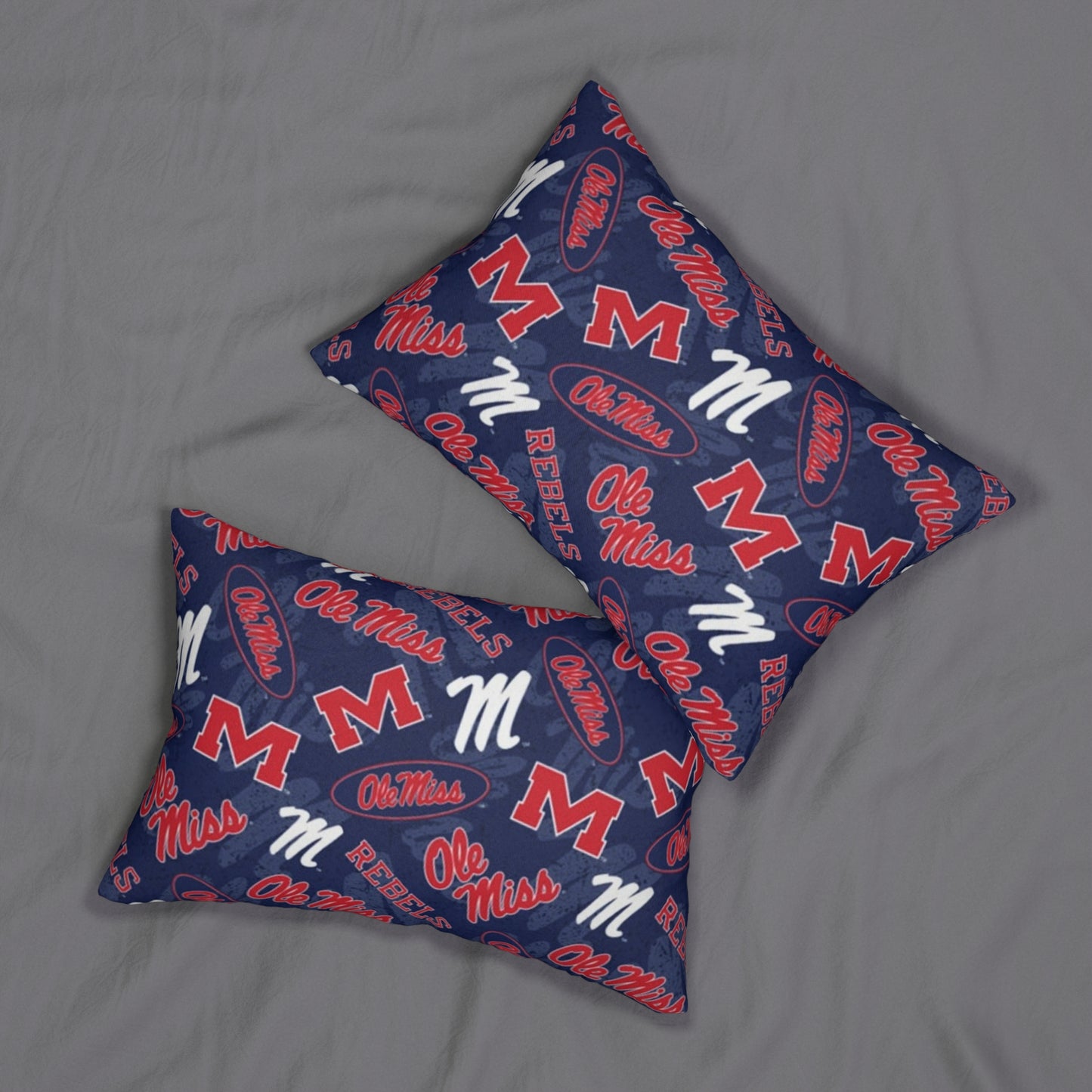 Ole Miss Spun Polyester Lumbar Pillow