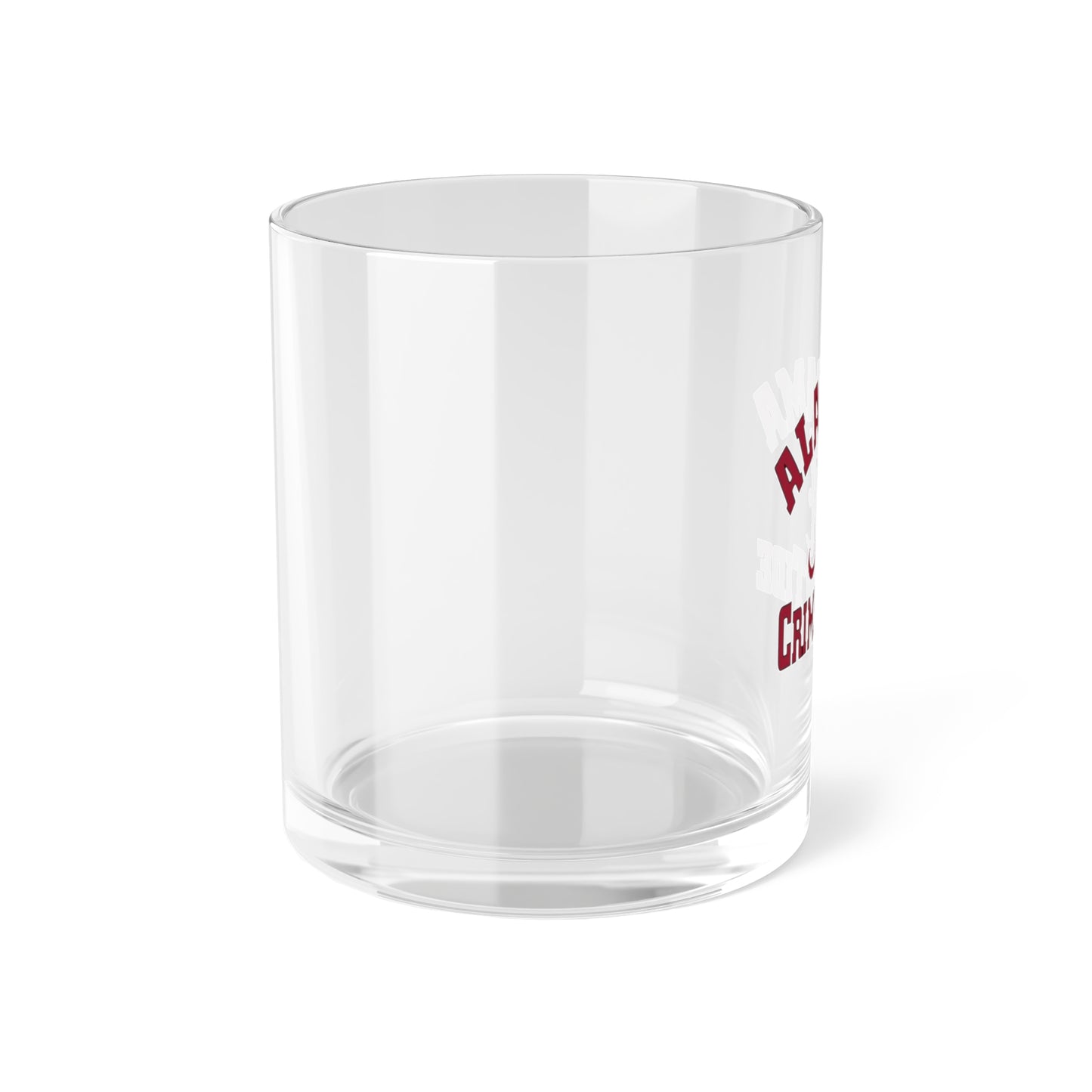 Alabama Crimson Tide Bar Glass