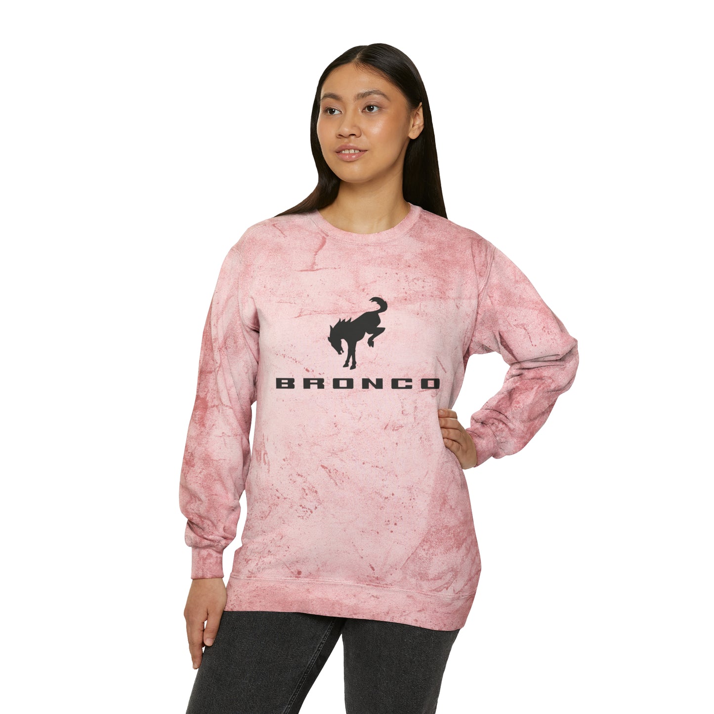 Bronco Unisex Color Blast Crewneck Sweatshirt