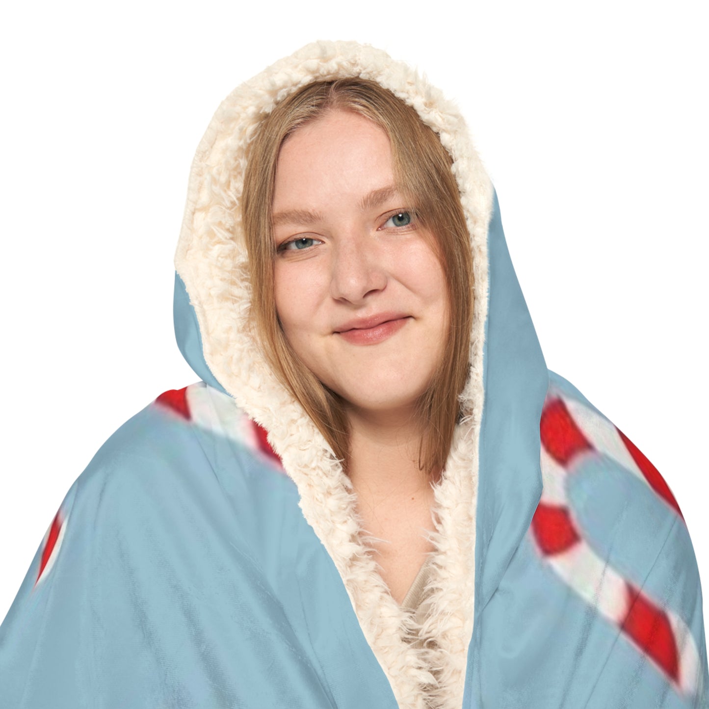 Candy Cane Snuggle Blanket