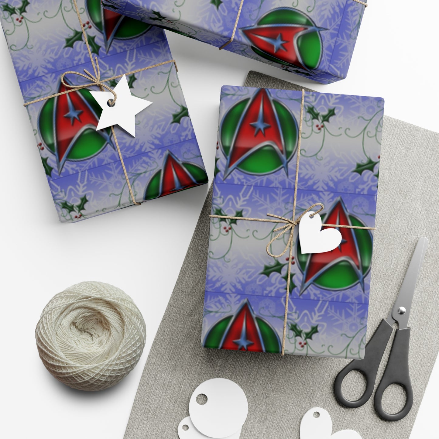 Star Trek Christmas Colors Gift Wrap Papers