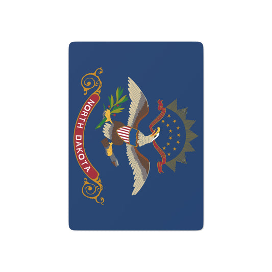North Dakota State Flag Poker Cards
