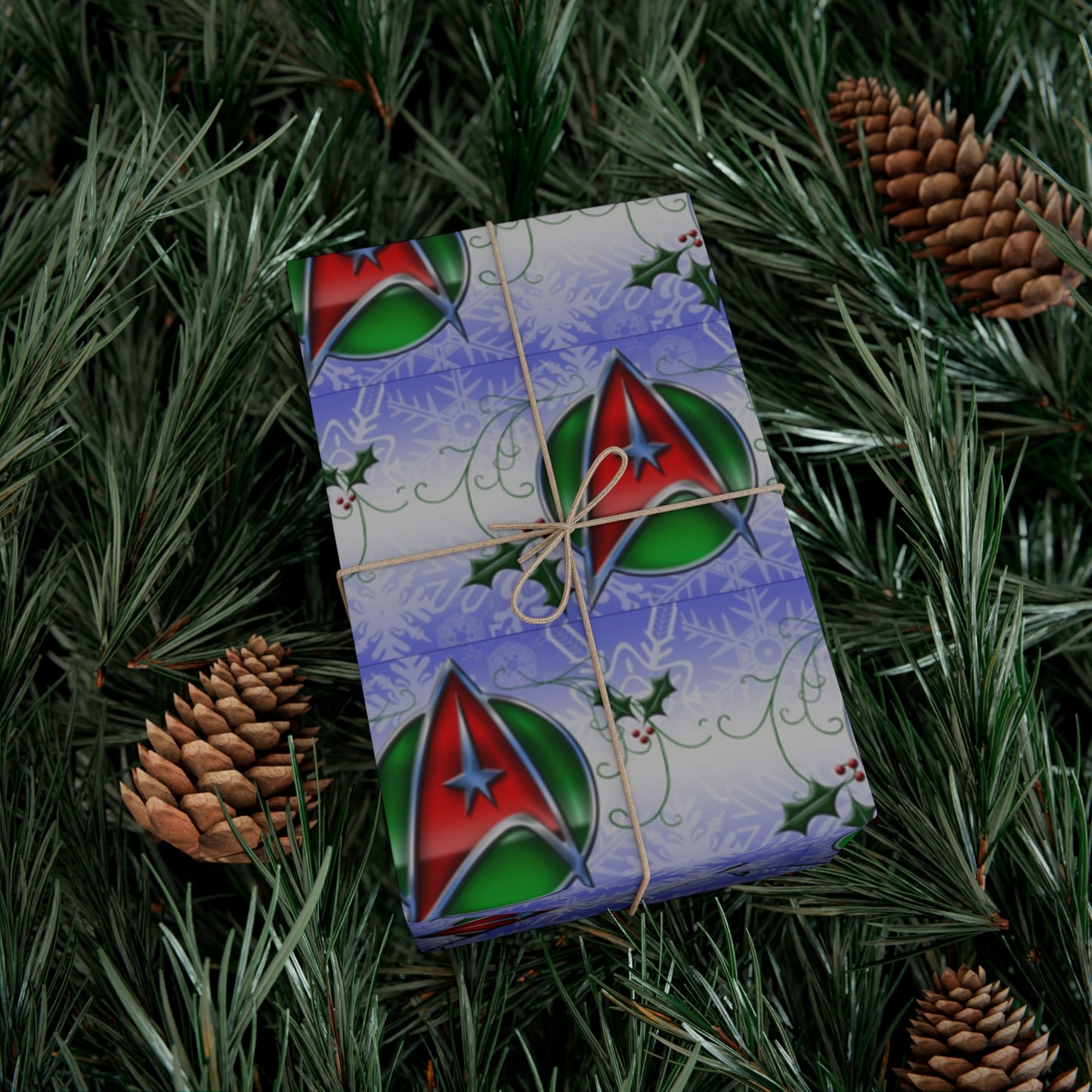 Star Trek Christmas Colors Gift Wrap Papers