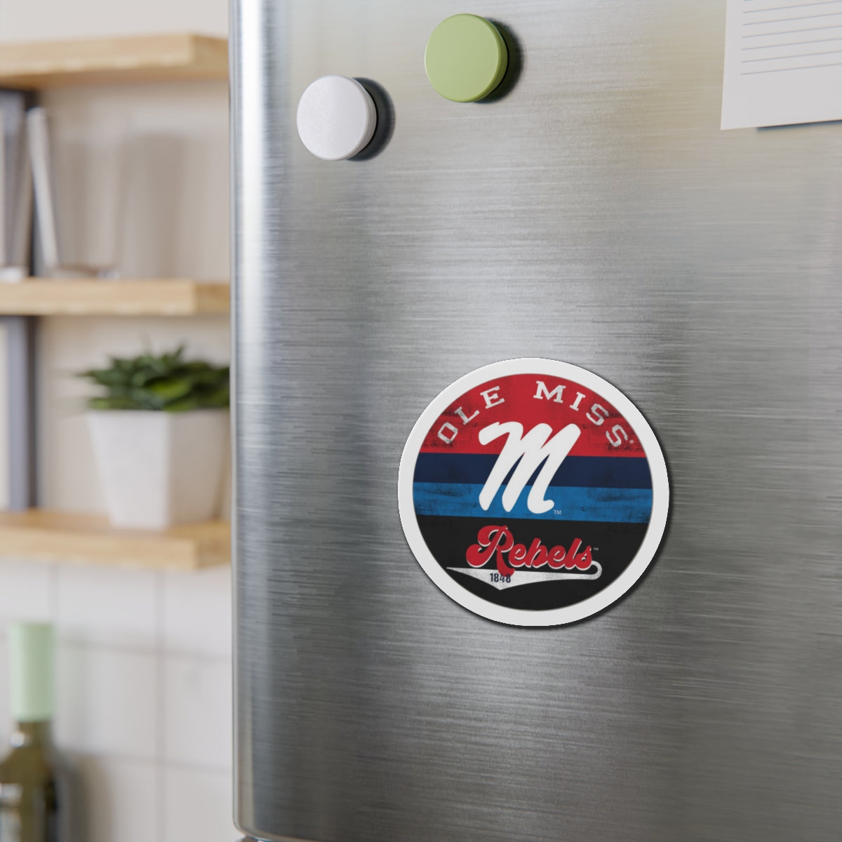 Ole Miss "M" Rebels 1848 Die-Cut Magnets