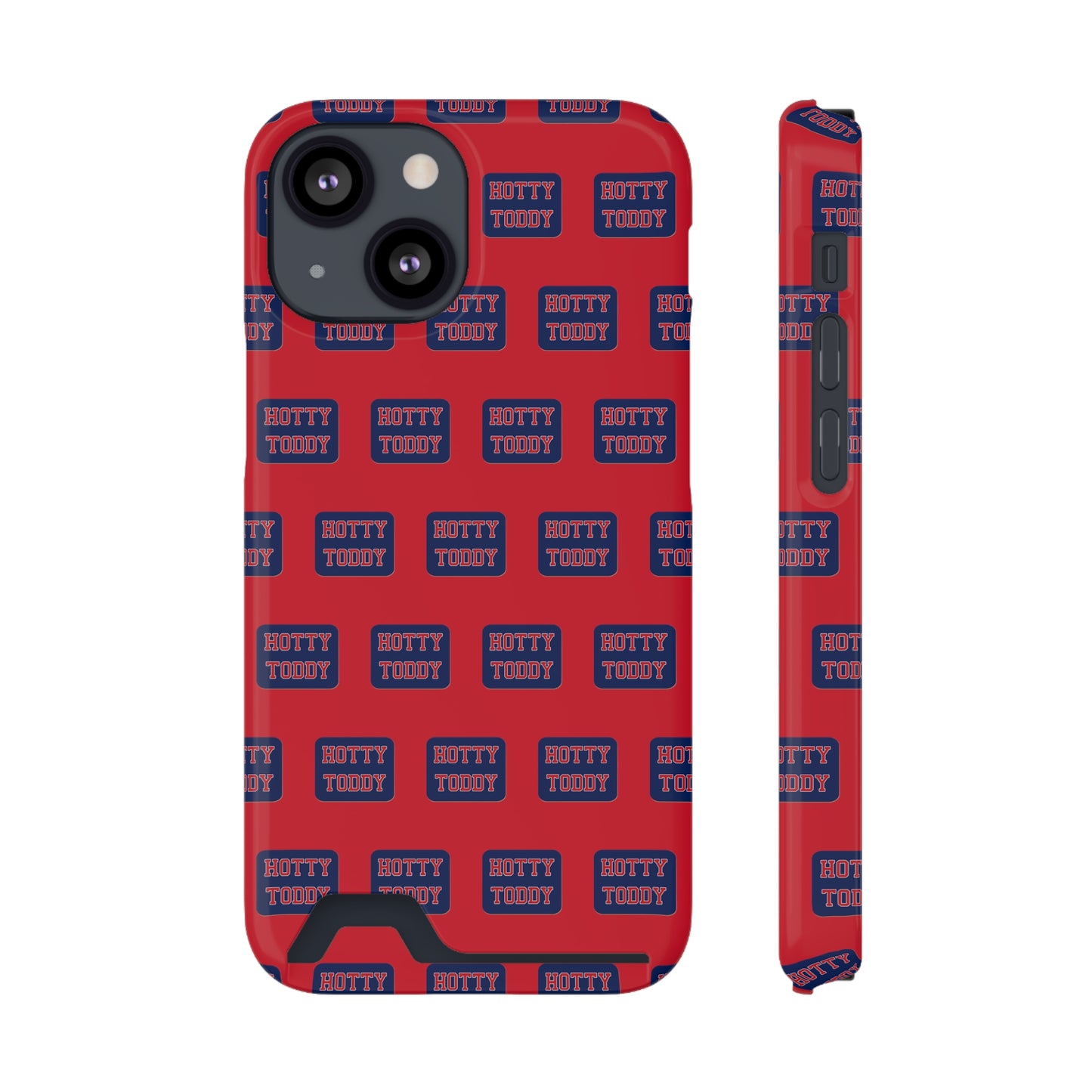 iPhone and Samsung Hotty Toddy (RED) Phone Case With Card Holder