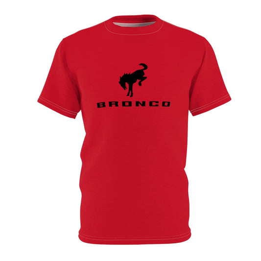 Bronco (RED) Unisex Cut & Sew Tee (AOP)