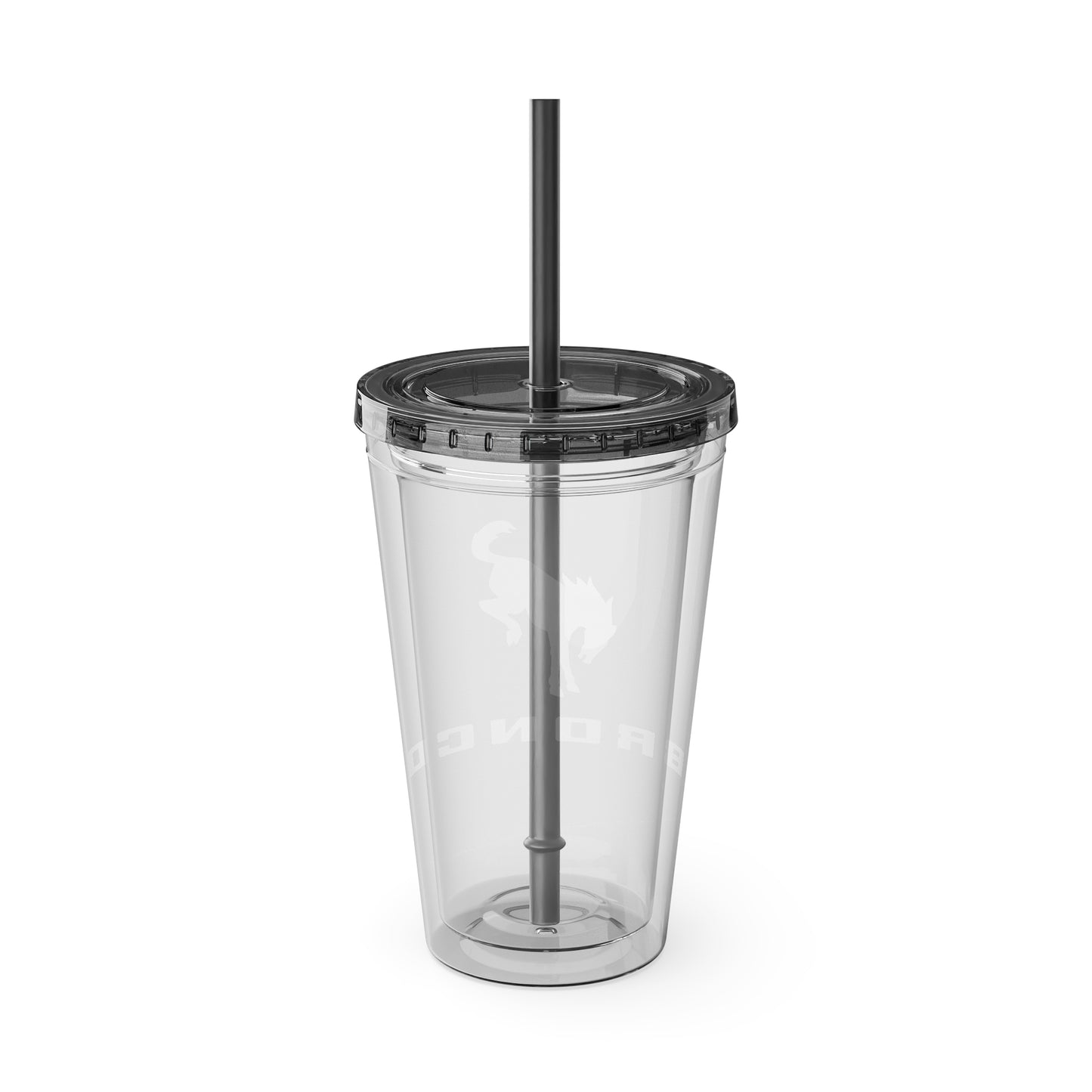 Bronco Sunsplash Tumbler and You Choose from 11 colors of Lid and with Straw, 16oz