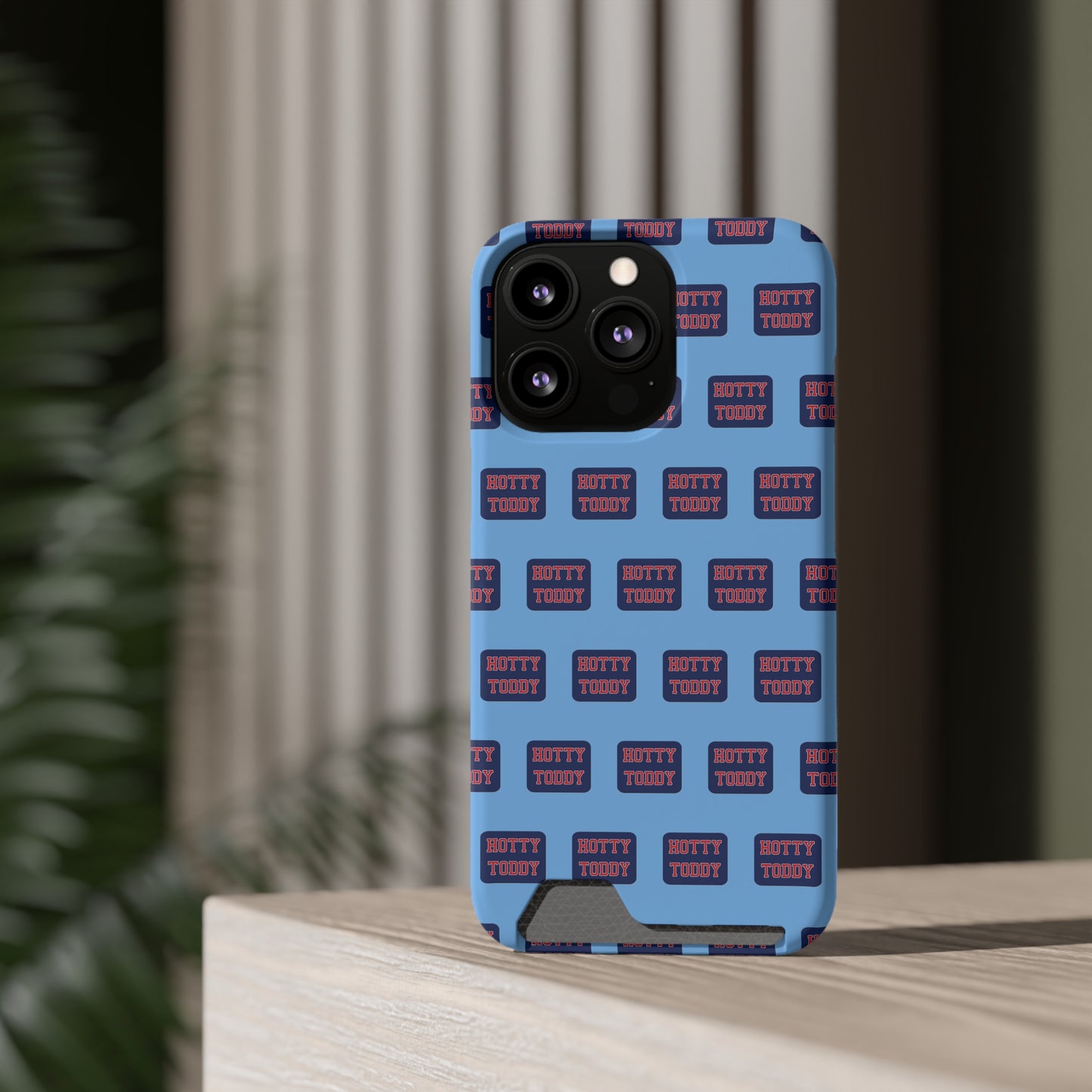 iPhone and Samsung Hotty Toddy (BLUE) Phone Case With Card Holder