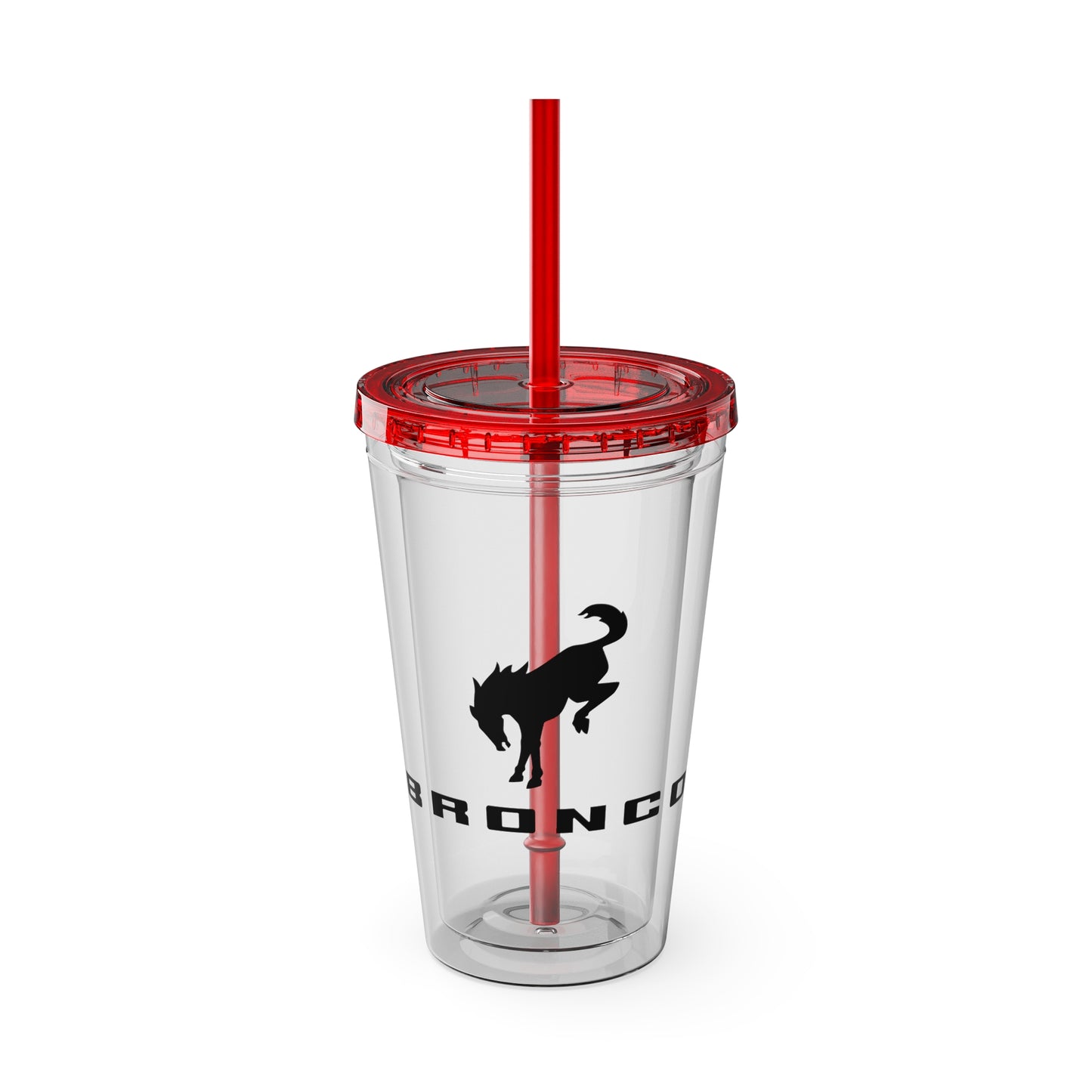 Bronco Sunsplash Tumbler and You Choose from 11 colors of Lid and with Straw, 16oz
