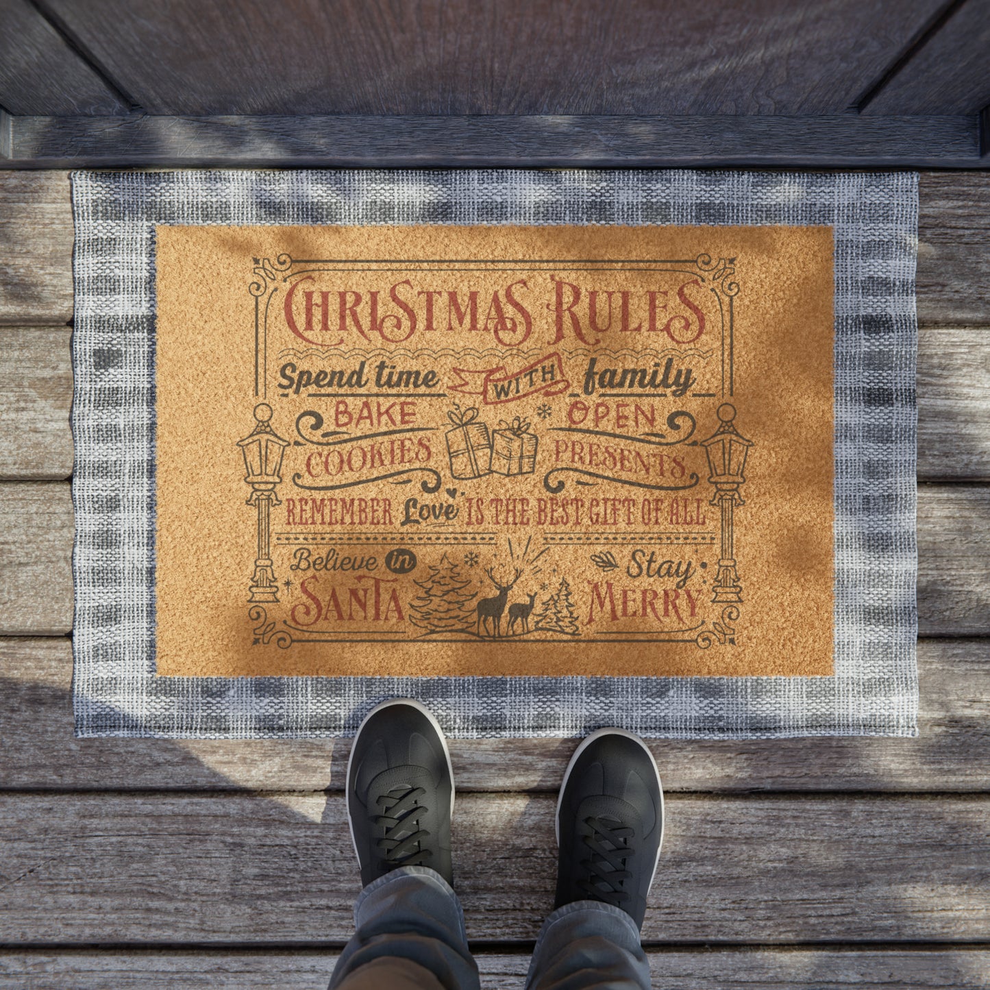 Christmas Rules Doormat