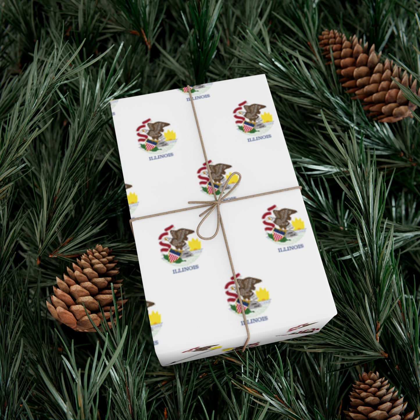 Illinois Flag Gift Wrap Papers