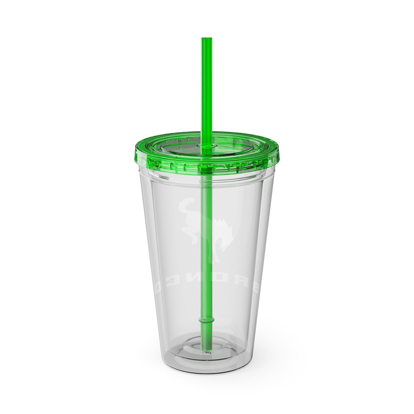 Bronco Sunsplash Tumbler and You Choose from 11 colors of Lid and with Straw, 16oz