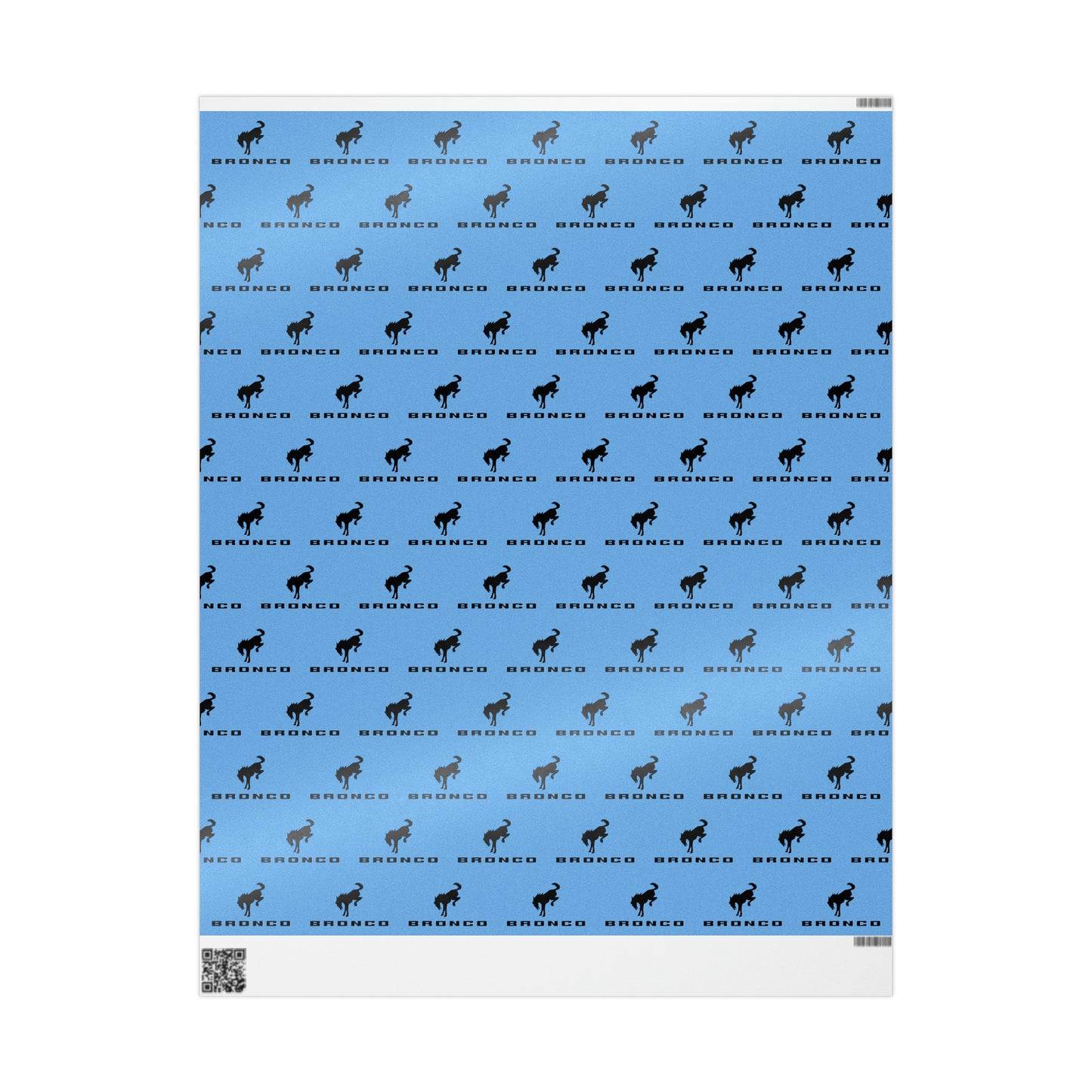 Bronco (Blue) Wrapping Paper