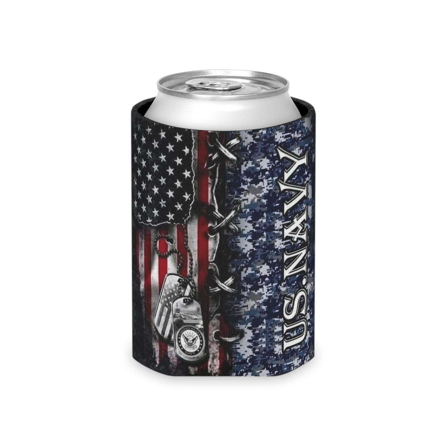 Navy Can Cooler