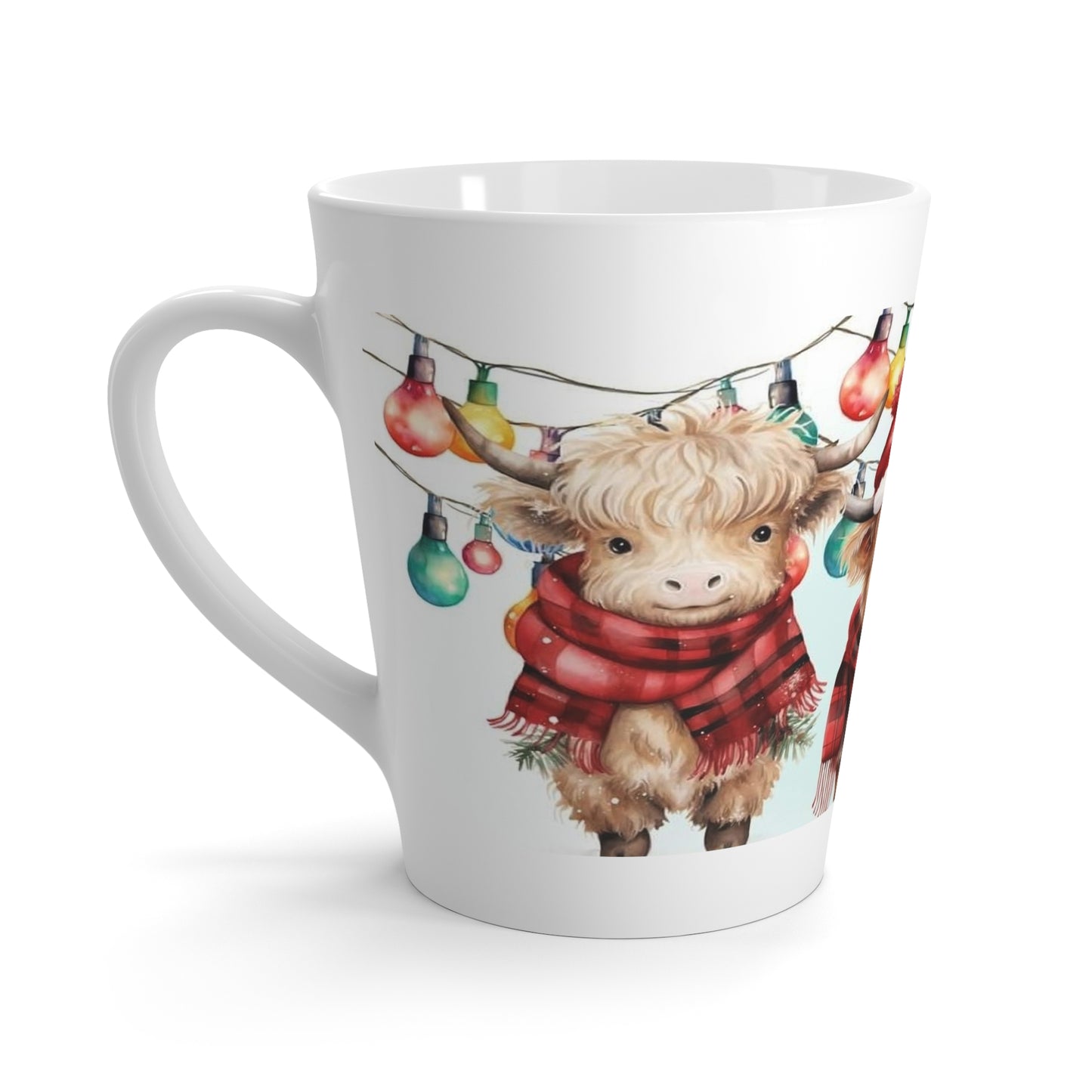 3 Holiday Cows Latte Mug
