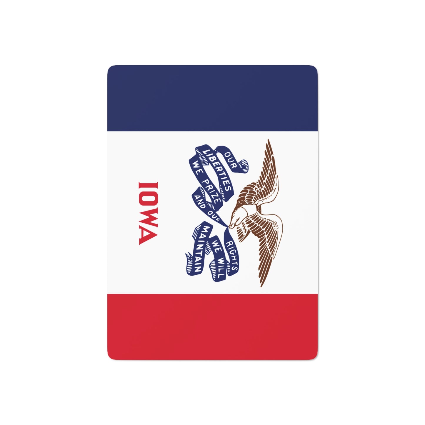 Iowa State Flag Poker Cards