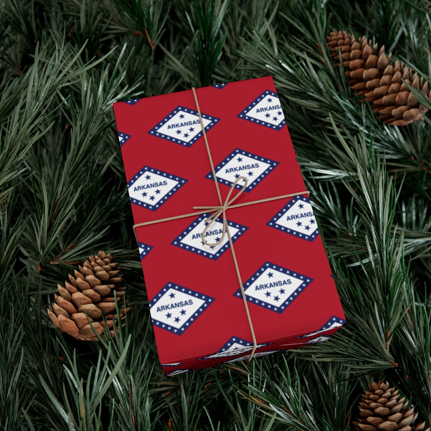 Arkansas Flag Gift Wrap Papers