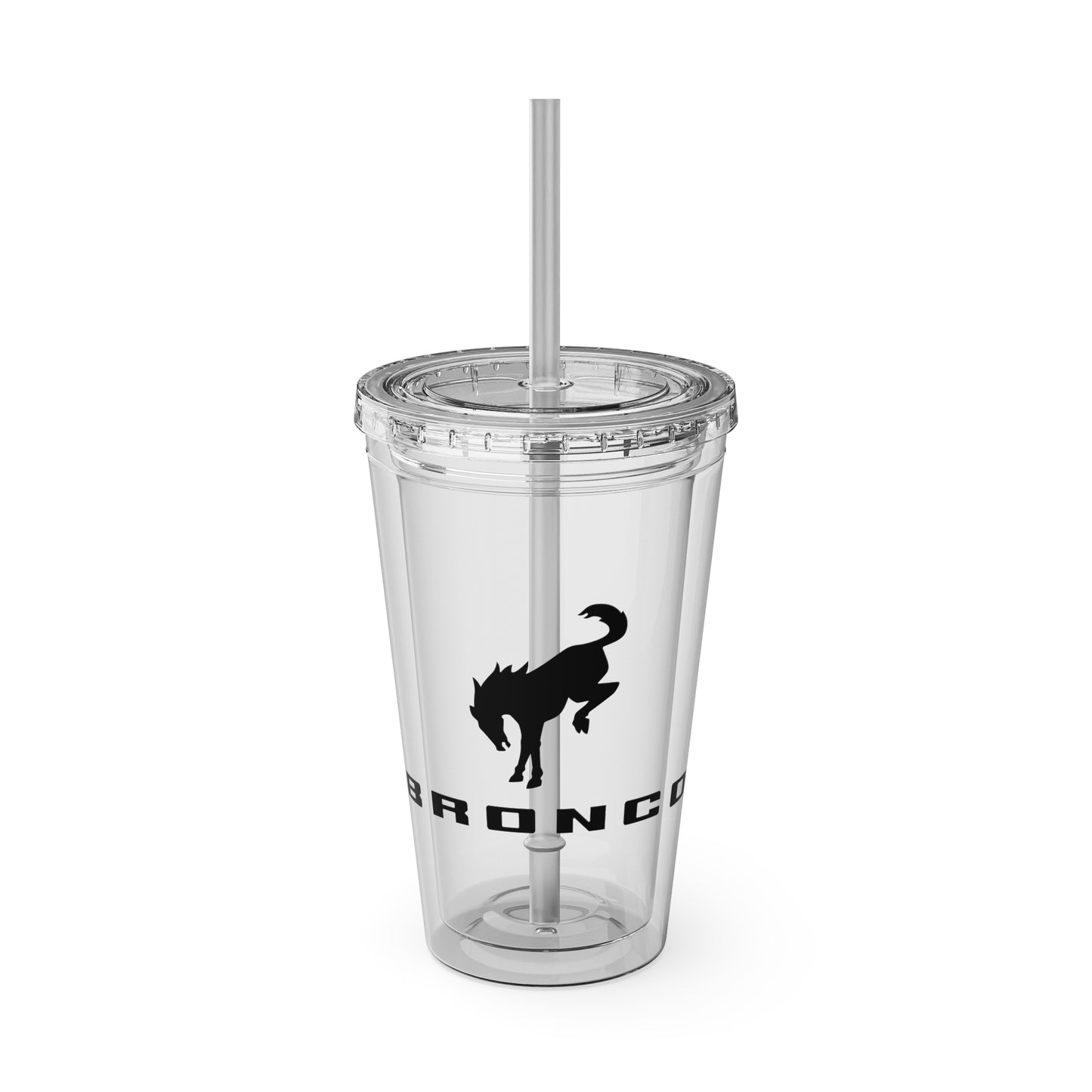 Bronco Sunsplash Tumbler and You Choose from 11 colors of Lid and with Straw, 16oz