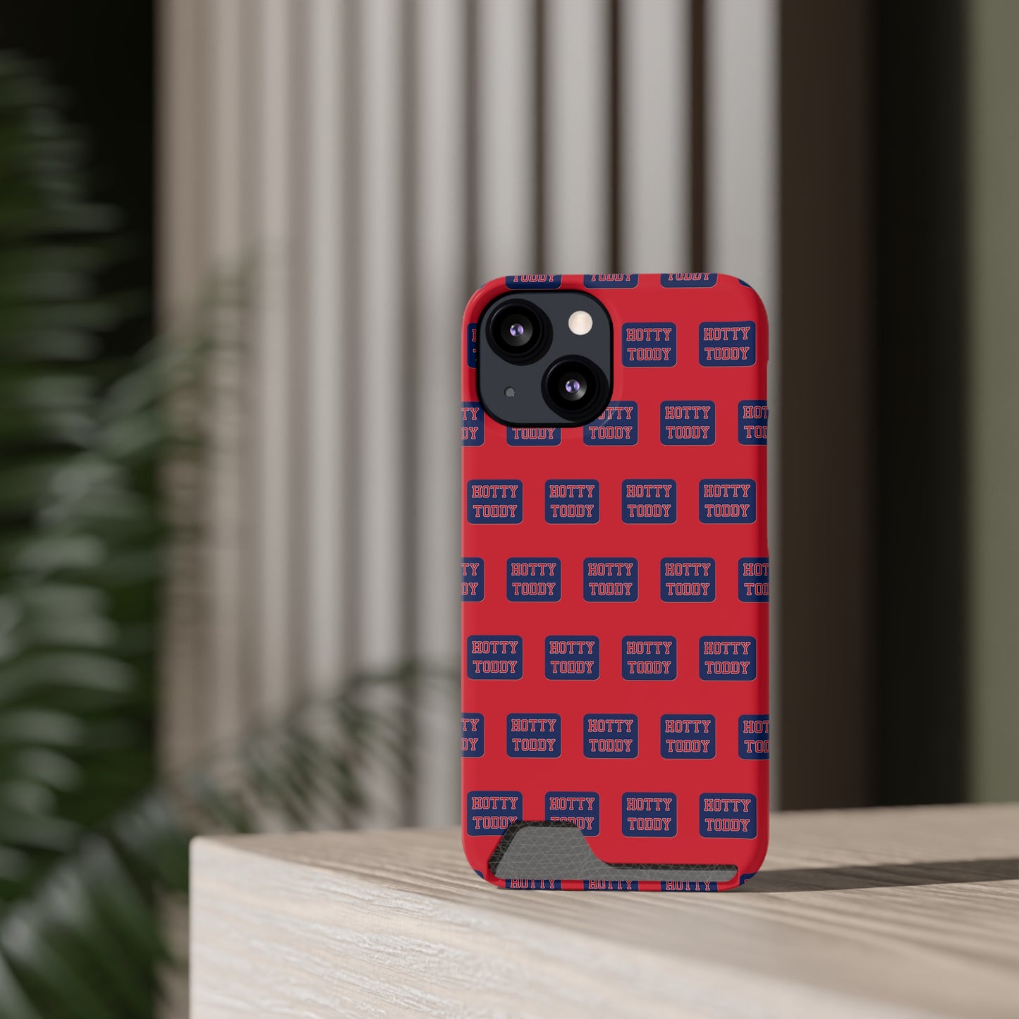 iPhone and Samsung Hotty Toddy (RED) Phone Case With Card Holder