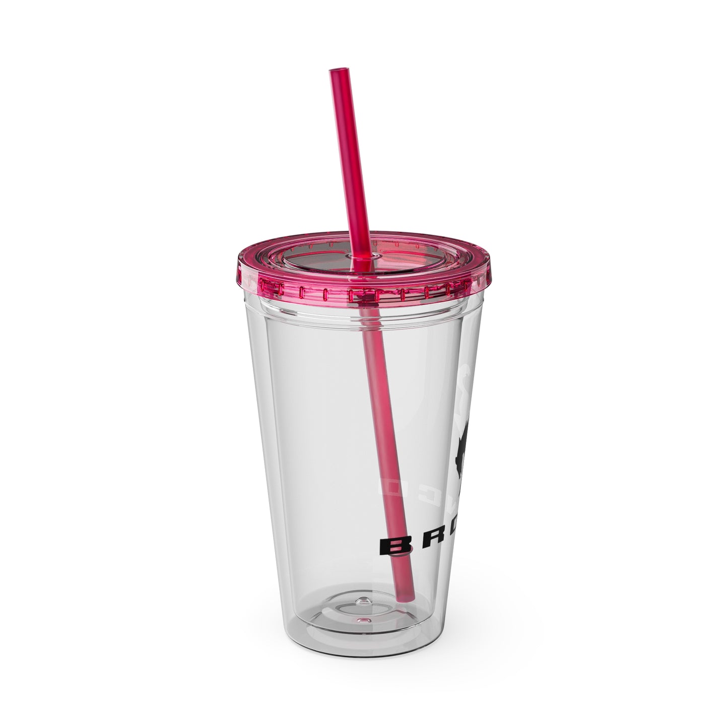 Bronco Sunsplash Tumbler and You Choose from 11 colors of Lid and with Straw, 16oz