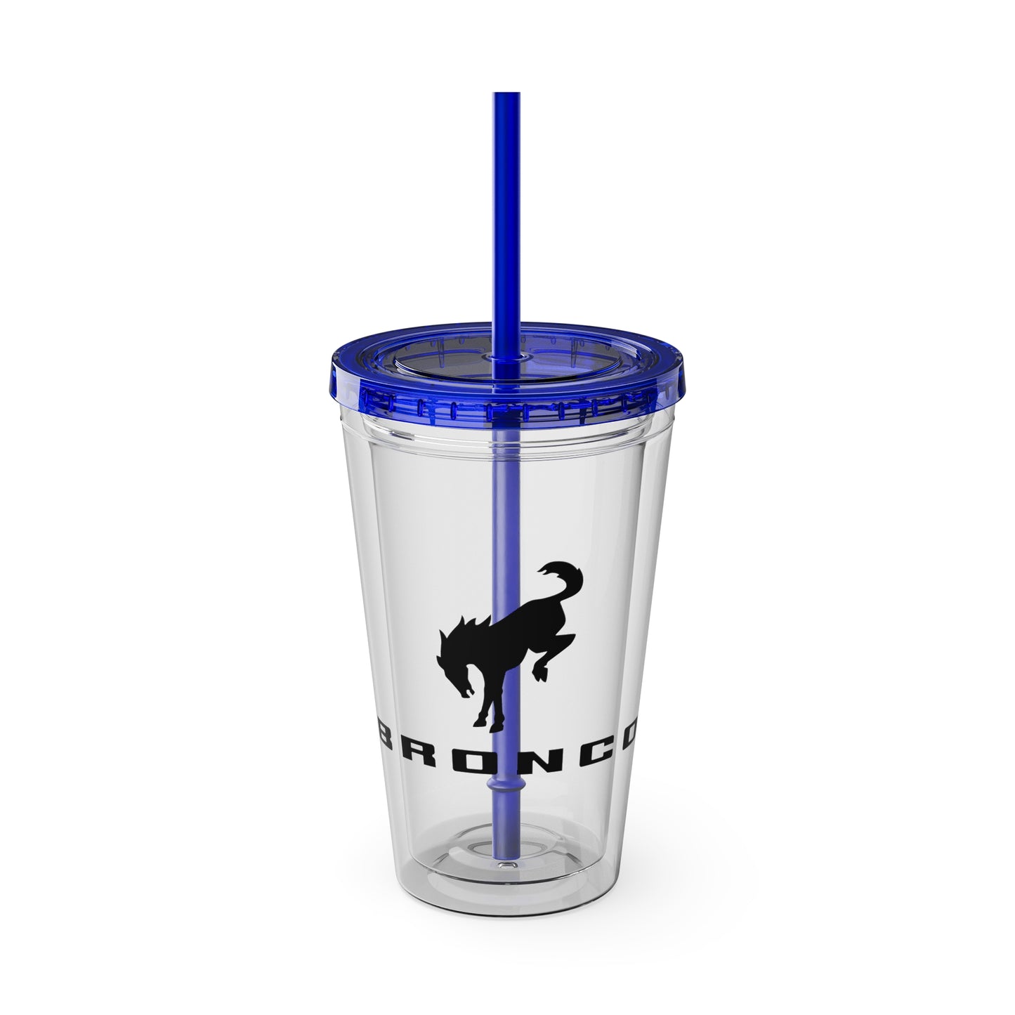Bronco Sunsplash Tumbler and You Choose from 11 colors of Lid and with Straw, 16oz