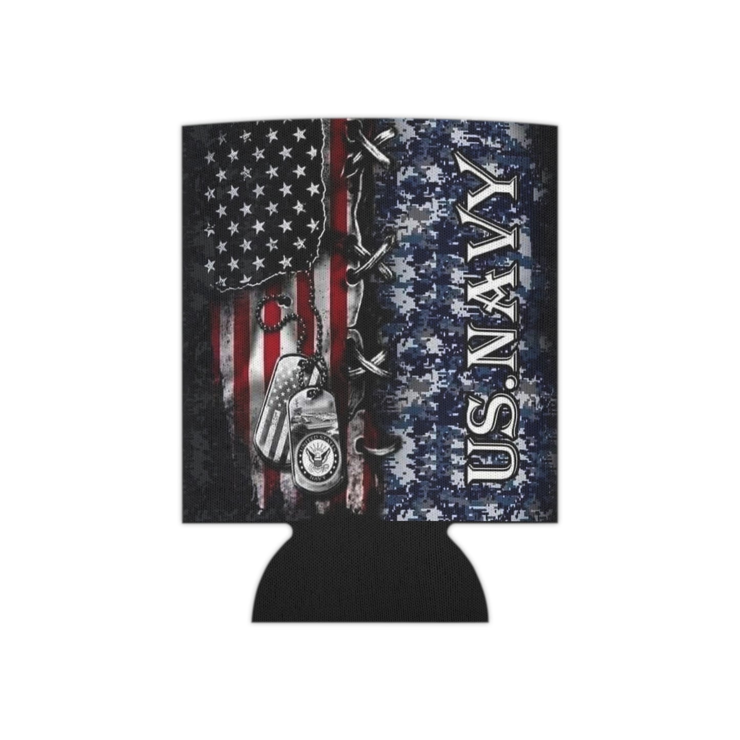 Navy Can Cooler