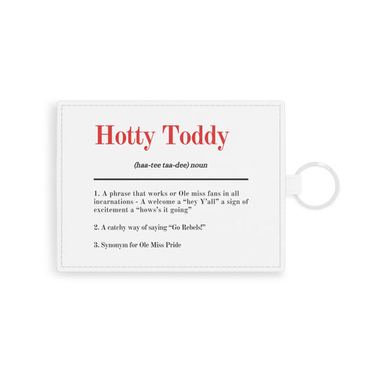Hotty Toddy Definition Saffiano Leather Card Holder