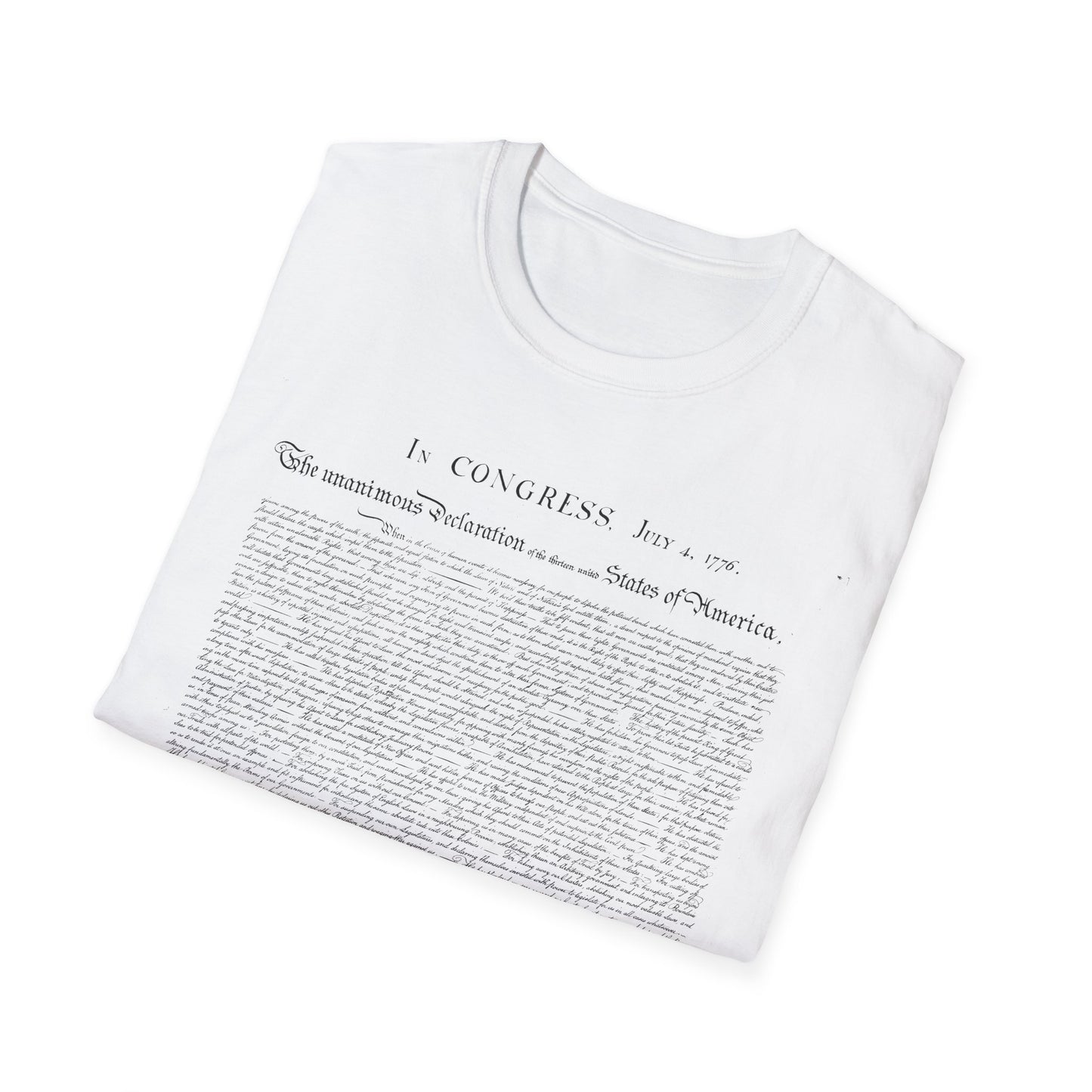 Declaration of Independence  Unisex Softstyle T-Shirt