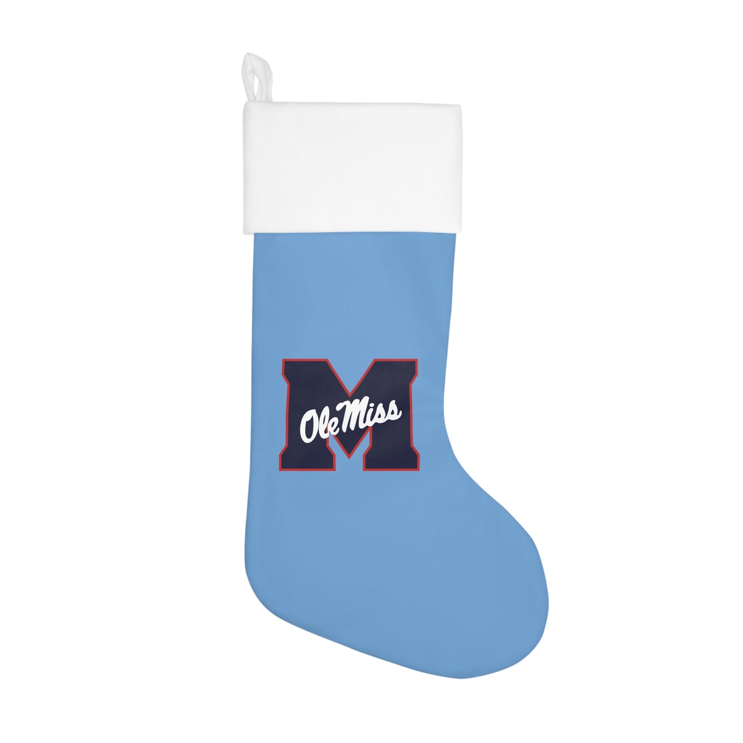 Ole Miss "M" Holiday Stocking (BLUE)